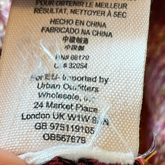 Free people candy land sweater womens large l colorful stripe shirt off shoulder - Picture 9 of 9